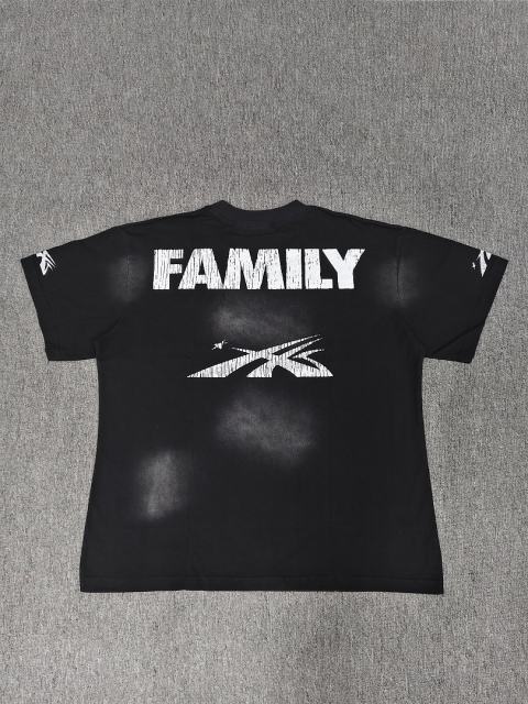 1:1 Hellstar NFC SCAN Hellstar Sports Flame Head Vintage Black T-Shirt