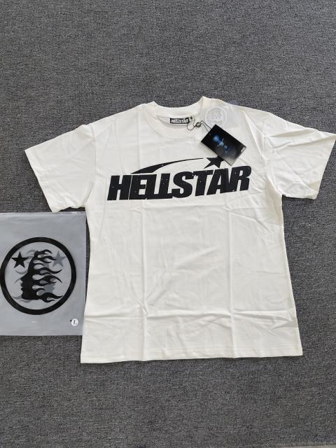 1:1 Hellstar NFC SCAN Hellstar Star Logo Vintage Off White T-Shirt