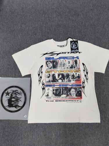 1:1 Hellstar NFC SCAN Hellstar Black Stars Shine T-Shirt