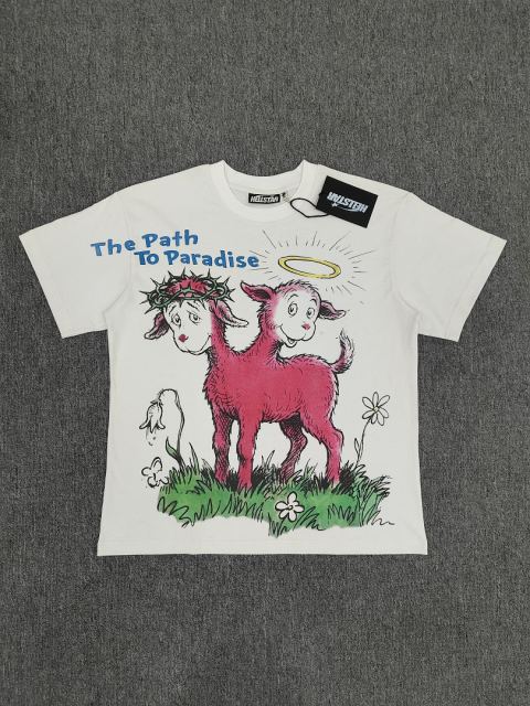 1:1 Hellstar NFC SCAN Hellstar The Path To Paradise Two-Headed Lamb T-Shirt