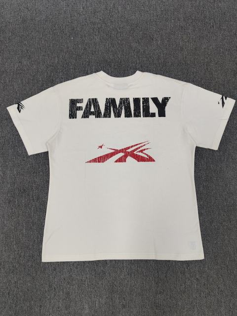 1:1 Hellstar NFC SCAN Hellstar Sports Flame Face Star Vintage Off White T-Shirt