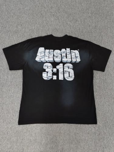 1:1 Hellstar NFC SCAN Hellstar Stone Cold Steve Austin T-Shirt
