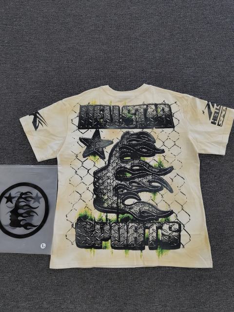 1:1 Hellstar NFC SCAN Hellstar War Game Football Helmet Vintage Washed T-Shirt