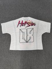 1:1 Hellstar NFC SCAN Hellstar 08 Gradient Graffiti White Mesh Football Jersey