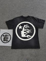 1:1 Hellstar NFC SCAN Hellstar White Star Logo Vintage Washed T-Shir