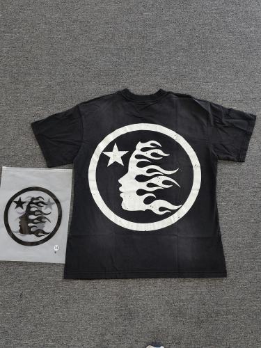 1:1 Hellstar NFC SCAN Hellstar White Star Logo Vintage Washed T-Shir