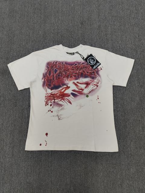 1:1 Hellstar NFC SCAN Hellstar Blood Vessel Gore Art T-Shirt