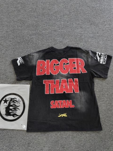 1:1 Hellstar NFC SCAN Hellstar Sports Boxing Devil Cartoon Vintage Black T-Shirt