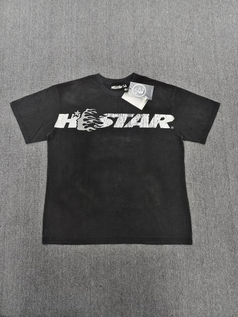 1:1 Hellstar NFC SCAN Hellstar Distressed Flame Logo Vintage Washed T-Shirt