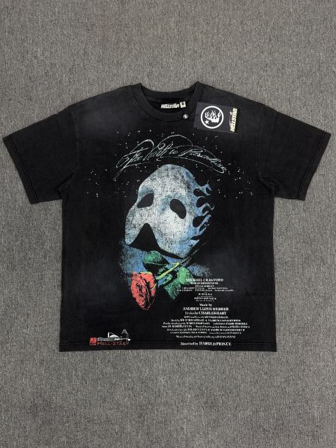 1:1 Hellstar NFC SCAN Hellstar Phantom Mask Rose Vintage Washed T-Shirt