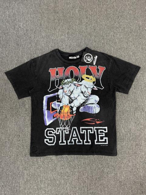 1:1 Hellstar NFC SCAN Hellstar Holy State Basketball Sheep Vintage Washed T-Shirt