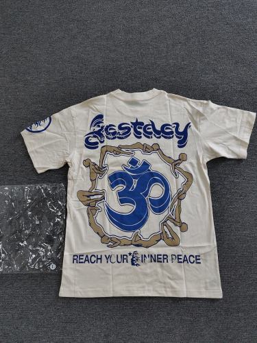 1:1 Hellstar NFC SCAN Hellstar Blue Yoga T-Shirt