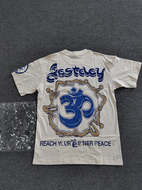 1:1 Hellstar NFC SCAN Hellstar Blue Yoga T-Shirt