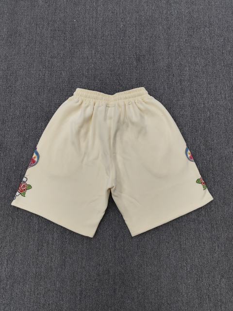 High Quality We Are Righteous Risen King Rose Shorts - Cream