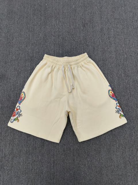 High Quality We Are Righteous Risen King Rose Shorts - Cream
