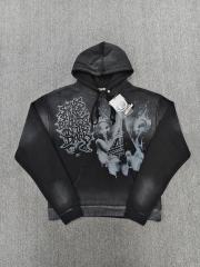 [NFC SCAN] High Quality Hellstar Smoke Face Eiffel Tower Graphic Hoodie