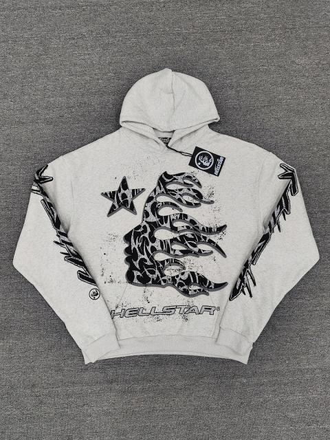 [NFC SCAN] High Quality Hellstar Black Family Flame Hoodie