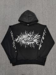 [NFC SCAN] High Quality Hellstar Records Flame Graphic Hoodie