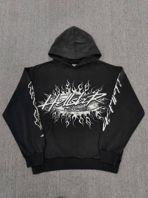 [NFC SCAN] High Quality Hellstar Records Flame Graphic Hoodie