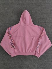High Quality We Are Righteous Angel Graphic Hoodie - Pink