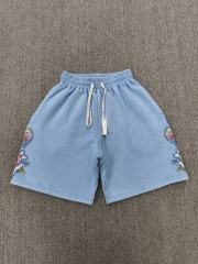 High Quality We Are Righteous Risen King Rose Shorts - Blue