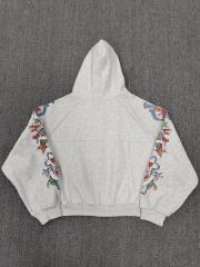 High Quality We Are Righteous Floral Angel Graphic Hoodie - White