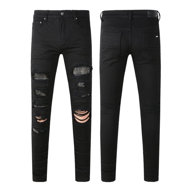#565 Amir* Rhinestone Jeans