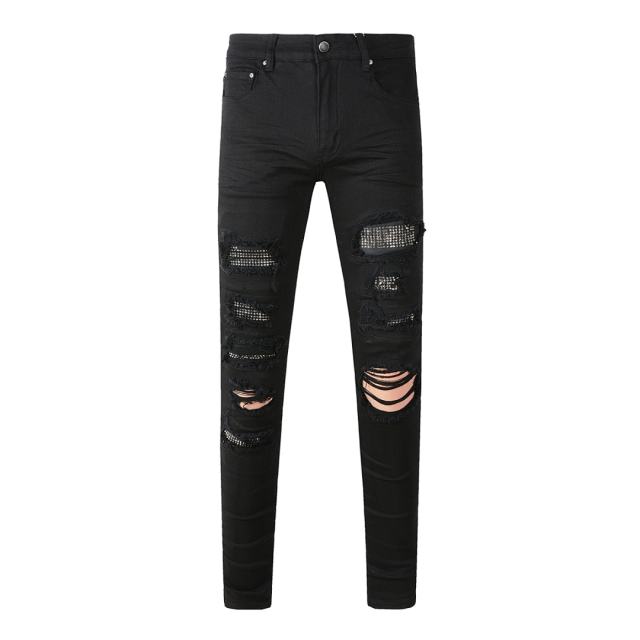 #565 Amir* Rhinestone Jeans