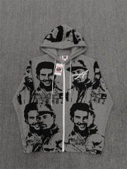 High Quality ASAALI Black White Portrait Collage Pullover Hoodie