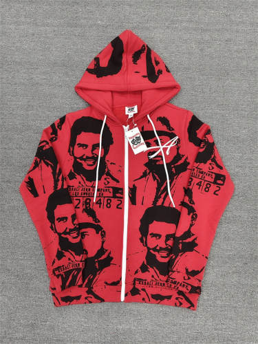 High Quality ASAALI Black White Portrait Collage Pullover Hoodie