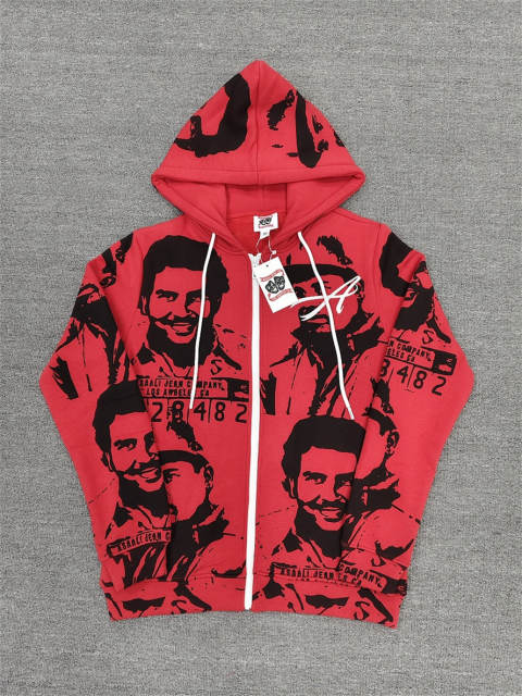High Quality ASAALI Black White Portrait Collage Pullover Hoodie