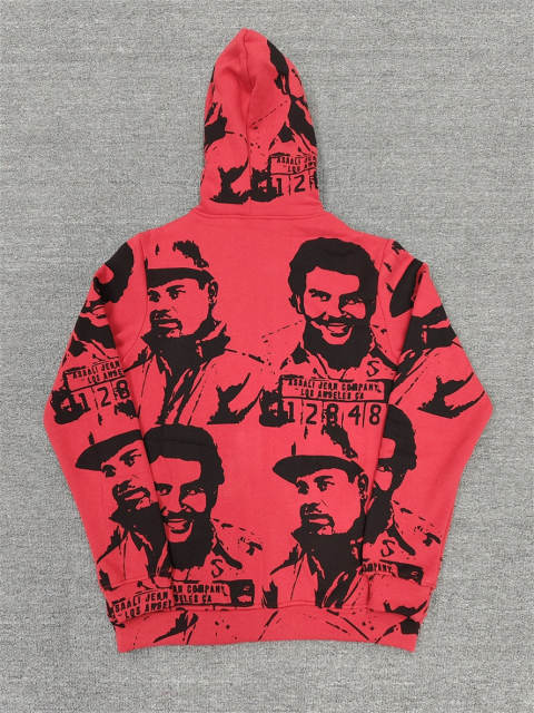 High Quality ASAALI Black White Portrait Collage Pullover Hoodie