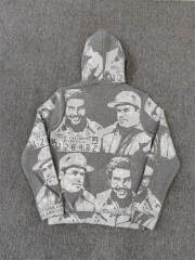 High Quality ASAALI Black White Portrait Collage Pullover Hoodie