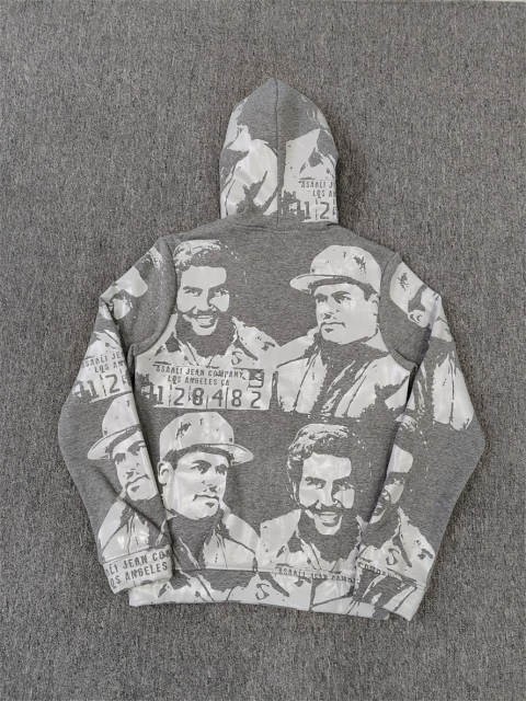 High Quality ASAALI Black White Portrait Collage Pullover Hoodie