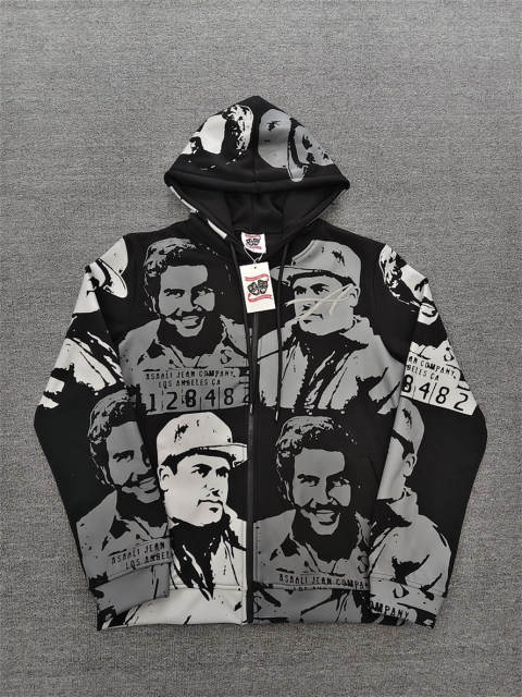 High Quality ASAALI Black White Portrait Collage Hoodie