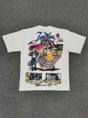 High Quality ASAALI White Sunset Photo Graphic T-Shirt