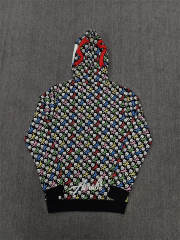 High Quality ASAALI Black Grey Cough Syrup Portrait Zip Hoodie
