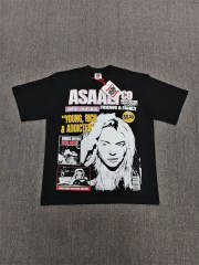 High Quality ASAALI ASAALI Black Pink Young Rich Addicted T-Shirt