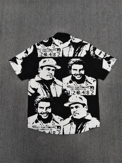 High Quality ASAALI Black Portrait Collage Graphic T-Shirt