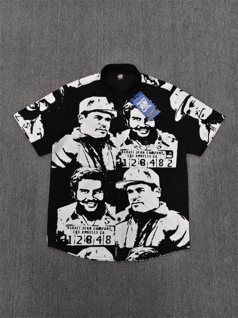 High Quality ASAALI Black Portrait Collage Graphic T-Shirt