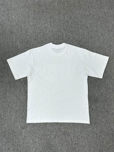 High Quality ASAALI White Sunset Photo Graphic T-Shirt