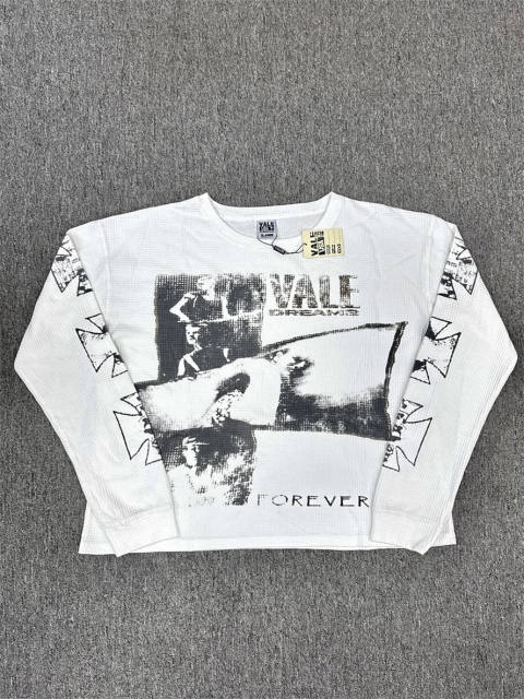 Vale Forever Vale Forever Retro Collage Photo Print Waffle Thermal Long Sleeve Shirt