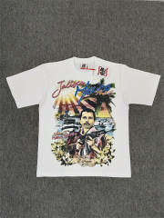 High Quality ASAALI White Sunset Photo Graphic T-Shirt