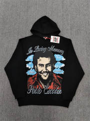High Quality ASAALI Black Pablo Escobar Collage Pullover Hoodie