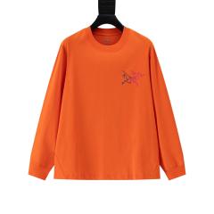 ARC Men Oversized Orange Long Sleeve T Shirt
