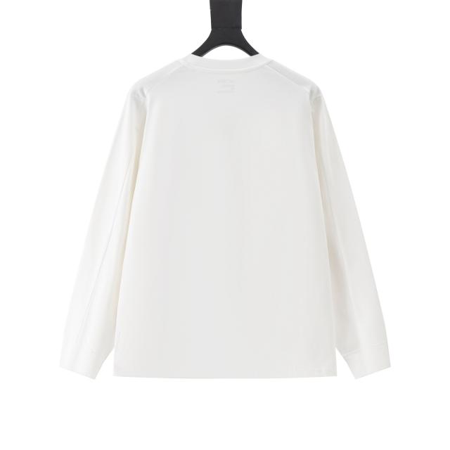 ARC Men Oversized White Long Sleeve T Shirt