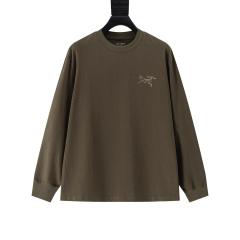 ARC Men Oversized Brown Long Sleeve T Shirt