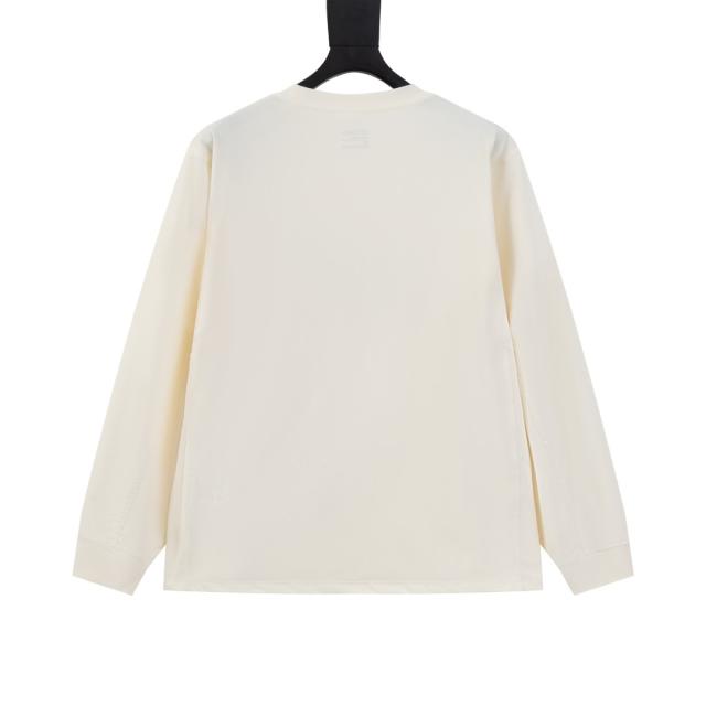 ARC Men Oversized Beige Long Sleeve T Shirt