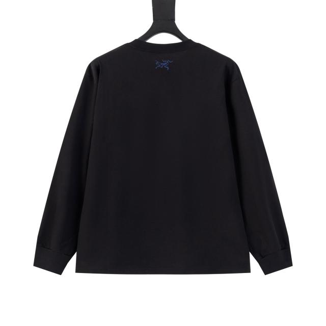 ARC Men Oversized Black Long Sleeve T Shirt