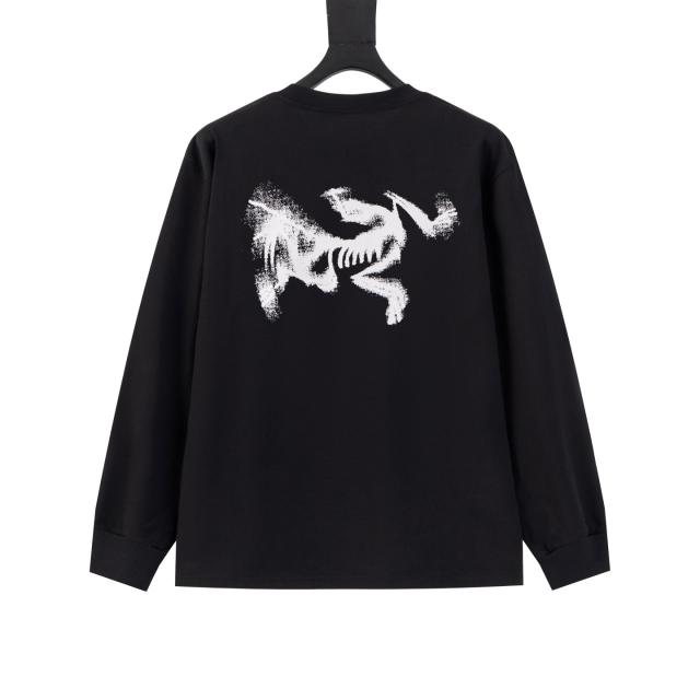 ARC Men Oversized Black Long Sleeve T Shirt